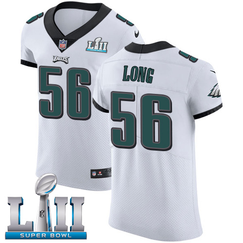 Nike Eagles #56 Chris Long White Super Bowl LII Men's Stitched NFL Vapor Untouchable Elite Jersey